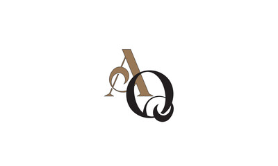 AQ, QA , A , Q , Abstract Letters Logo Monogram