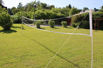 badminton in the field
