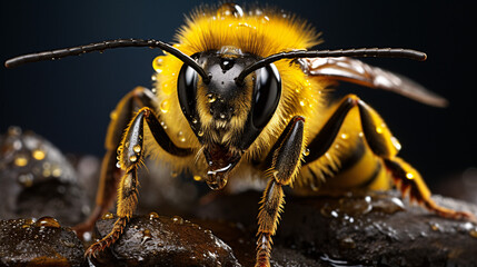 A stunning Bumblebee Macro snap is captured up close.