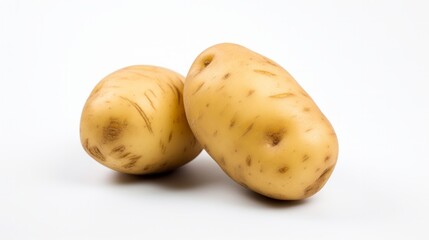 potato isolated on white background. Neural network AI generated art
