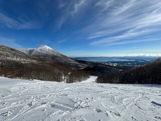 2023年の12月の福島県のネコママウンテンの旧アルツ磐梯側の南エリア