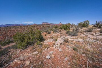 hiking the grandview trail in the grand canyon national park, arizona, usa