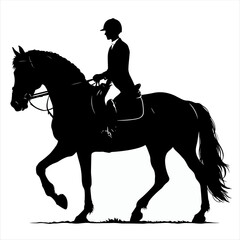 Horse rider silhouettes , Horse silhouette