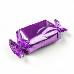 A Shiny Purple Foil Wrapped with a Beautiful Bow