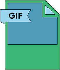 GIF File format icon minimal