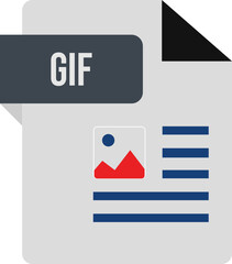 GIF Icon black and grey with symbol