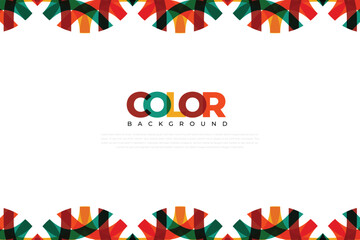 Colorful Decorative Background with creative Ornaments. Simple geometric mosaic with colorful ornamental Circle Shapes.