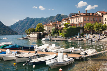 Sala Comacina waterfront, Lake Como, Italy - 701033750