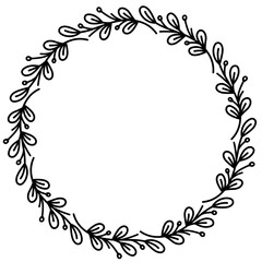 Black floral wreath