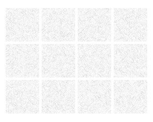 Abstract Topography Contour Lines Set. Organic Texture Shapes. Vector Topographic Illustration Collection