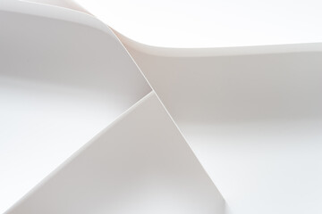 abstract white paper background design featuring straight and curve lines