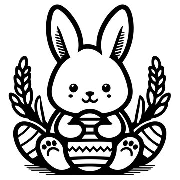 recommend clip art: Easter bunny with easter egg