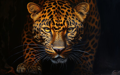 Obraz premium leopardo feroz 