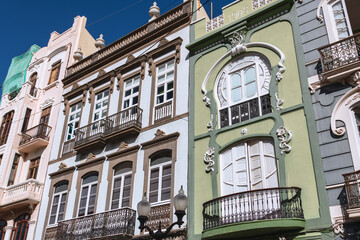 Neoclassicism And Art Nouveau Facades In The Triana Quarter