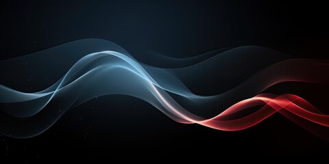 Abstract dark background with vibrant flame waves