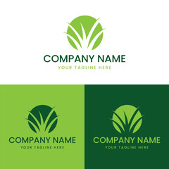 Gardening logo design template 