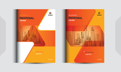 Fototapeta na wymiar Corporate Business Proposal Cover Design Templates Concepts Adept for Multipurpose Projects