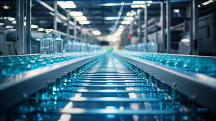 water gallon bottles in the factory 