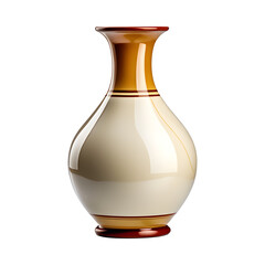 Ceramic Vase Isolated on Transparent Background