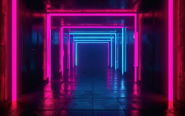 Abstract background in retro wave design and style