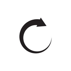 circular arrow icon vector illustration 