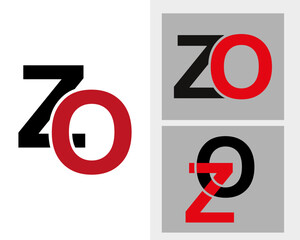 zo Letter Initial Logo Design Template Vector Illustration in 2024