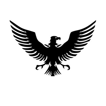 silhouette of an eagle image in PNG format