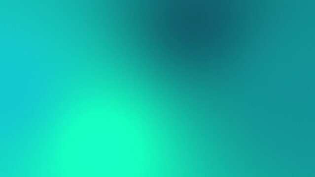 Moving abstract blurred background. Background animation, producing smooth color transitions. Green, blue, tosca and  dark motion gradient background