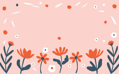 Valentine's day, women's day, spring abstract background poster with copy space. Good for postcards, email header, wallpaper, banner, events, covers, advertising, and more.