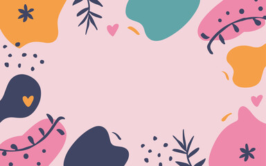 Valentine's day, women's day, spring abstract background poster with copy space. Good for postcards, email header, wallpaper, banner, events, covers, advertising, and more.