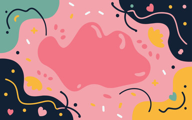 Valentine's day, women's day, spring abstract background poster with copy space. Good for postcards, email header, wallpaper, banner, events, covers, advertising, and more.