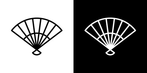 日本の扇子アイコン