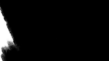 Paint brush transition Fast Abstract stroke black and white background, animation of paint splash. Brush stroke black and white transition background - Powered by Adobe