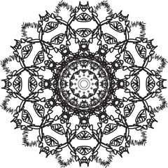 Luxury mandala. Geometric circle element made in vector. Perfect set for any other kind of design, birthday and other holiday, kaleidoscope,