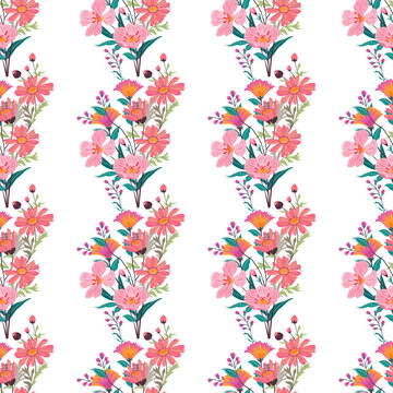Free vector hand painted watercolor botanical pattern