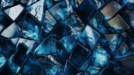 blue saphire crystal, beautiful jewels for jewelry and luxury product, cyan diamond and colored glass