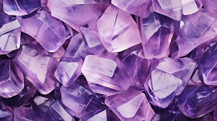 Purple amethyst crystal, beautiful jewels for jewelry and luxury product, violet diamond and colored glass