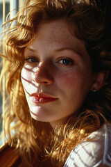 Portrait of a woman, 1970s style - Generative AI