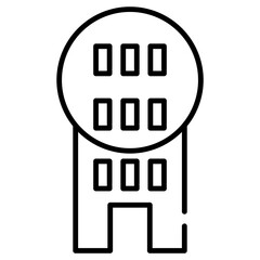  building line icon