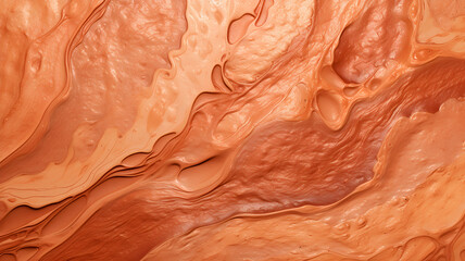 orange brown damp clay texture, wet clay pattern, dirt and sand, texture from nature, close-up...