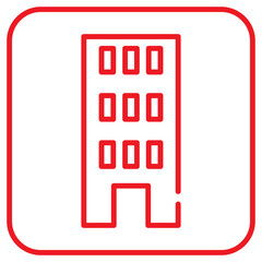  building red icon