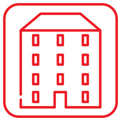  building red icon