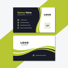 professional modern business card design templet print ready vector 