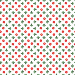 Free vector flat small flowers pattern