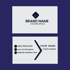 Modern Business Card - Creative and Clean Business Card Template
Set of modern business card print templates. Personal visiting card with company logo. Vector illustration. 