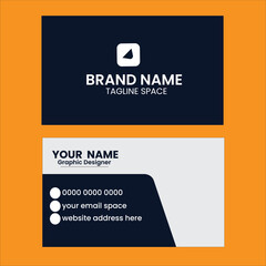 Modern Business Card - Creative and Clean Business Card Template
Set of modern business card print templates. Personal visiting card with company logo. Vector illustration. 