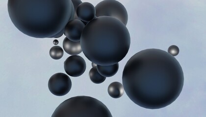 Elegance in Flight: 3D Rendered Balloon Abstract Background Wallpaper with Captivating Colors