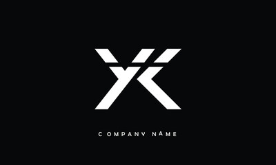 Obraz premium YK, KY, Y, K Abstract Letters Logo Monogram