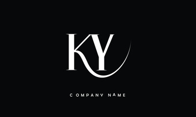 YK, KY, Y, K Abstract Letters Logo Monogram
