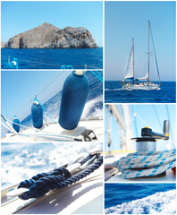 Yacht collage